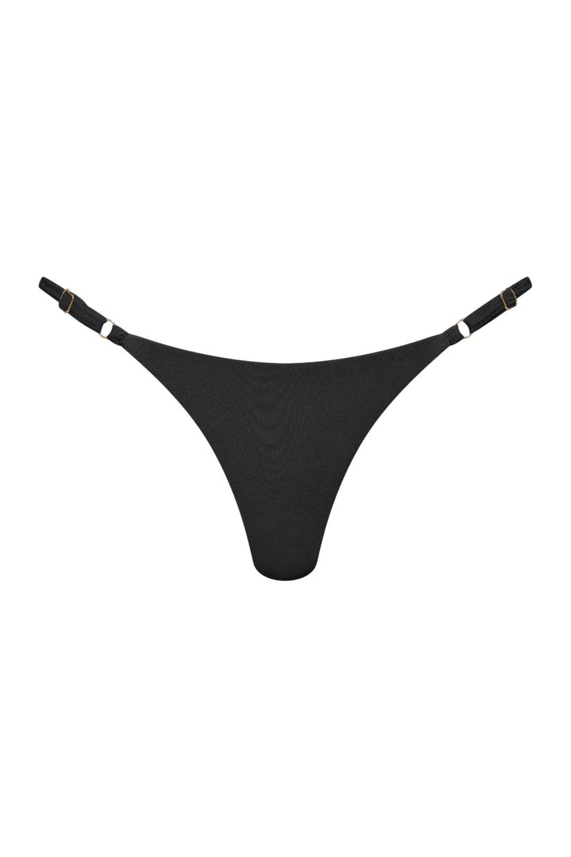 Cosmic Thong Bikini Bottoms - Black – VENUS SWIM