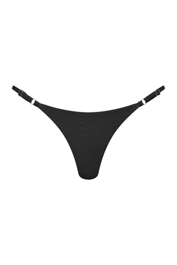 Cosmic Thong Bikini Bottoms - Black