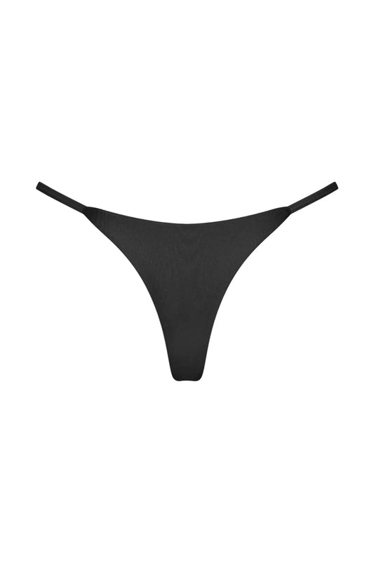 Cosmic Thong Bikini Bottoms - Black