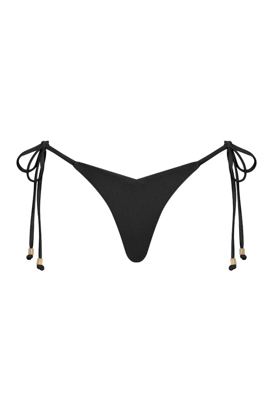 Empress Thong Bikini Bottoms - Black