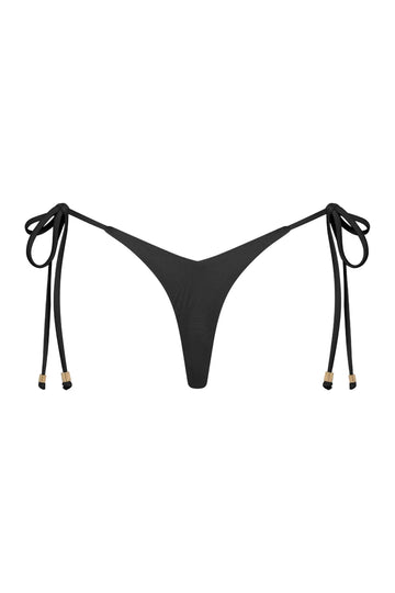 Empress Thong Bikini Bottoms - Black