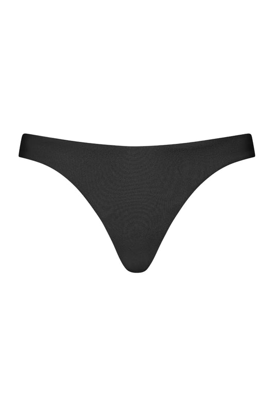Eve High Cut Bikini Bottoms  - Black