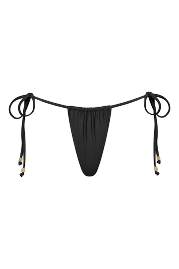 Hera Tie Side Bikini Bottoms - Black