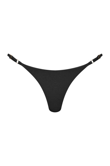 Lure Thong Bikini Bottoms - Black
