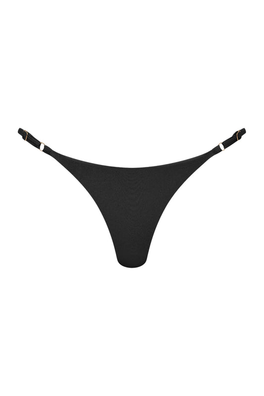 Lure Thong Bikini Bottoms - Black