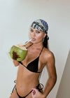 Luna Triangle Bikini Top - Black