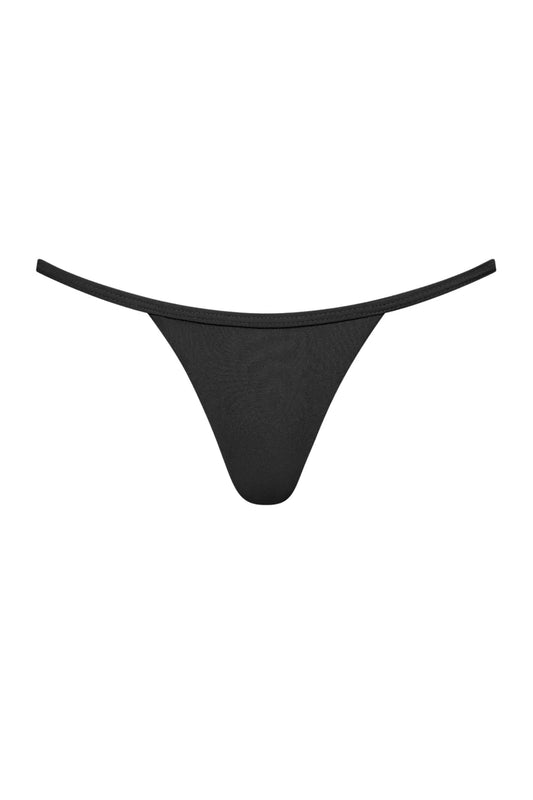 Star High Cut Bikini Bottoms - Black